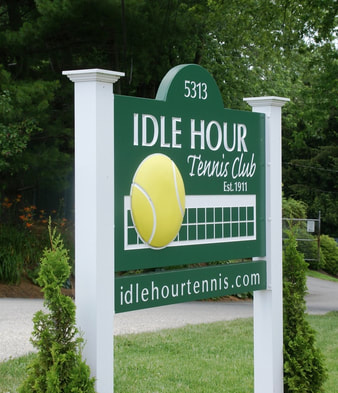 Idle Hour Tennis Club sign